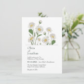 Eenvoudige Daisy Wild Garden Kaart (Staand voorkant)