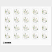 Eenvoudige Daisy Wild Garden Vierkante Sticker (Vel)