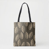 Eenvoudige daling minimalistisch Sepia herfst Tote Bag (Voorkant)
