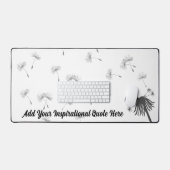 Eenvoudige Dandelion DeskMat | Voeg je eigen motiv Bureaumat (Keyboard & Muis)