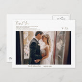 Eenvoudige Dank je wel  Briefkaart (Voorkant / Achterkant)