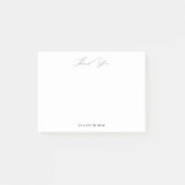 Eenvoudige dank u gepersonaliseerde naam post-it® notes (Voorkant)