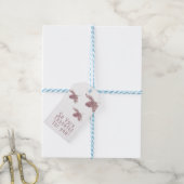 Eenvoudige Dankbare Hand Waterverf Herfstblad Cadeaulabel (Met Touw)