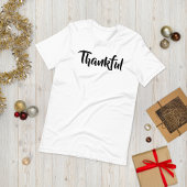 Eenvoudige Dankbare Witte Trendy Thanksgiving Vaka T-shirt