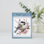 Eenvoudige dankkaart bedankkaart (Staand voorkant)