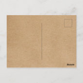 Eenvoudige Dankkaart met Landelijke Bloemenslinger Briefkaart (Achterkant)