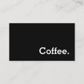 Eenvoudige 'Dark Loyalty Coffee Punch'-kaart (Voorkant)