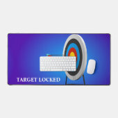 Eenvoudige  Dark Target Vergrendelde Desk Mat (Keyboard & Muis)