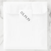Eenvoudige datum - diamanten sticker (Tas)
