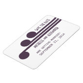 Eenvoudige Deco Chic sparen de Magnet van de Datum Magneet (Linkerzijde)