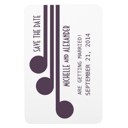 Eenvoudige Deco Chic sparen de Magnet van de Datum Magneet (Verticaal)