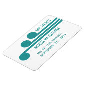 Eenvoudige Deco Chic sparen de Magnet van de Datum Magneet (Linkerzijde)