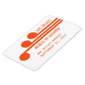 Eenvoudige Deco Chic sparen de Magnetische Datum,  Magneet (Linkerzijde)