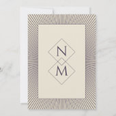 Eenvoudige  deco Deep Paarse ivoor Kaart (Achterkant)