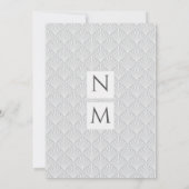 Eenvoudige  deco lichtgrijs kaart (Achterkant)