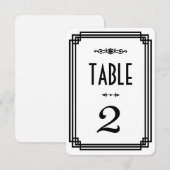 Eenvoudige decogetallen voor witte en zwarte kunst kaart (Voorkant / Achterkant)