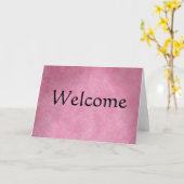 Eenvoudige decoratie welkom kaart (Gele Bloem)