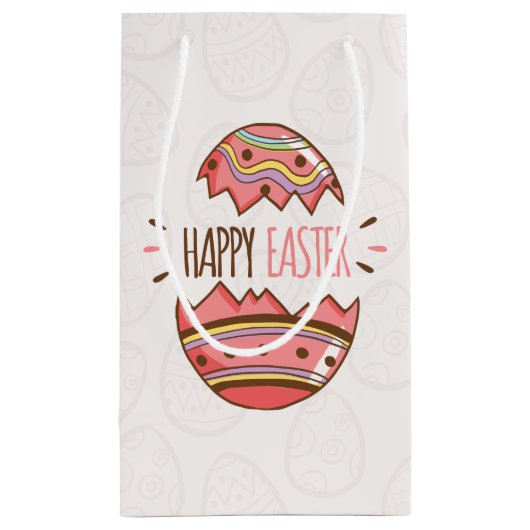 Eenvoudige decoratieve paaseieren | Gift Bag Klein Cadeauzakje (Achterkant)