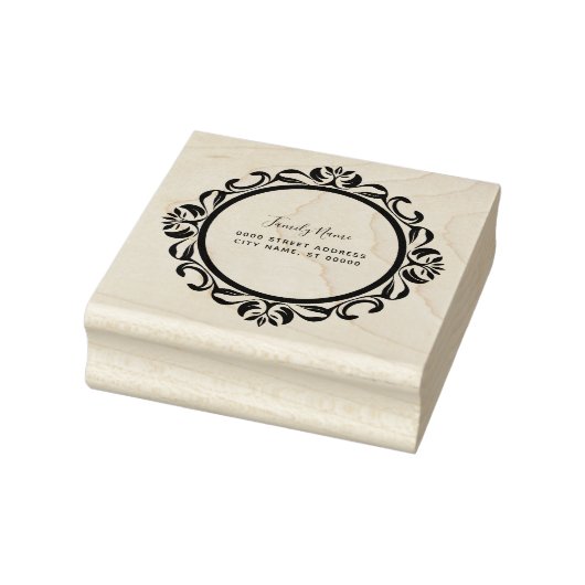 Eenvoudige Decoratieve Retour Adres Rubber Stamp Rubberstempel (Stempel)