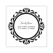 Eenvoudige Decoratieve Retour Adres Rubber Stamp Rubberstempel (Afrduk)