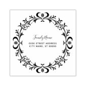 Eenvoudige Decoratieve Retour Adres Rubber Stamp Rubberstempel (Afrduk)