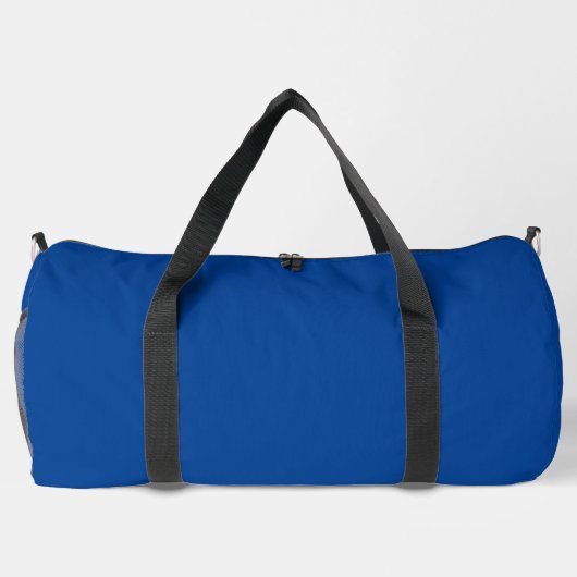 Eenvoudige Deep Blue Grote Duffel Tas Gedrukt D.Ba (Achterkant)