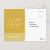 Eenvoudige Delicate Arch Wedding Invitation Briefk Briefkaart (Achterkant)