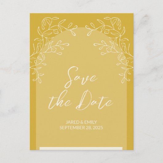 Eenvoudige Delicate Arch Wedding Invitation Briefk Briefkaart (Voorkant)