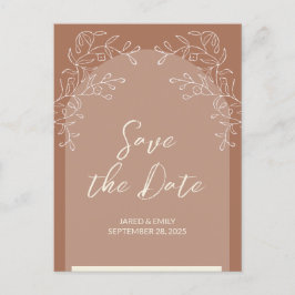 Eenvoudige Delicate Arch Wedding Invitation Briefk Briefkaart
