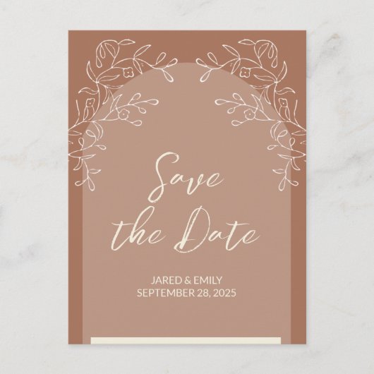 Eenvoudige Delicate Arch Wedding Invitation Briefk Briefkaart (Voorkant)