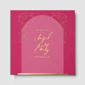 Eenvoudige delicate boog bruiloft gastenboek (Voorkant)