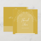 Eenvoudige Delicate Boog Stijl Trouwbedankkaart Bedankkaart (Voorkant / Achterkant)