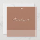 Eenvoudige Delicate Boog Stijl Trouwbedankkaart Bedankkaart (Achterkant)