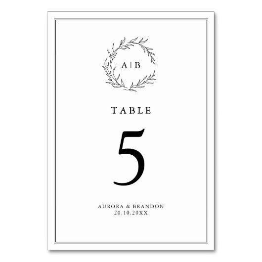 Eenvoudige Delicate Floral Tijdloze Salie Groene b Kaart (Voorkant)