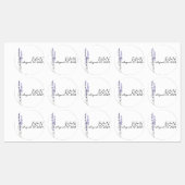 Eenvoudige delicate Franse lavendel bruiloft stick Labels (Vel)