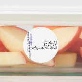 Eenvoudige delicate Franse lavendel bruiloft stick Labels (Aangebracht)