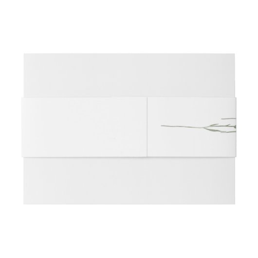 Eenvoudige delicate Franse lavendel bruiloft Uitnodigingen Wikkel (Achterkant Voorbeeld)