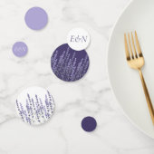 Eenvoudige Delicate Franse Lavendel Field Bruiloft Confetti (Groep)