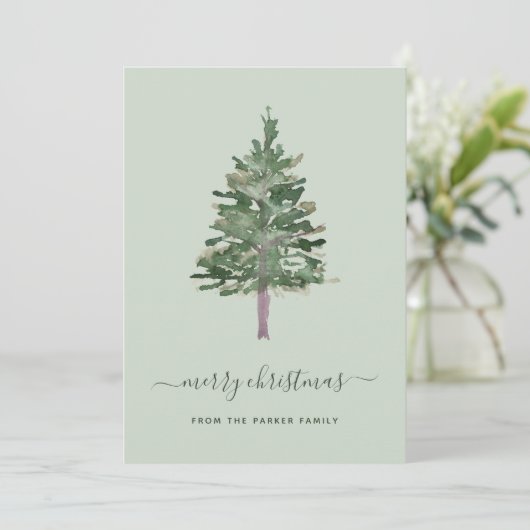 Eenvoudige den feestdagenkaart (Staand voorkant)