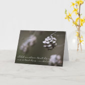 Eenvoudige dennenappel natuur fotografie close-up kaart (Gele Bloem)