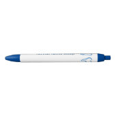 Eenvoudige Dentist-promotie Blauwe Inkt Pen (Voorkant)