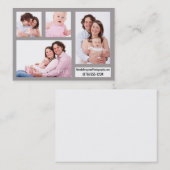 Eenvoudige Design Photography Afbeelding Contact C Visitekaartje (Voorkant / Achterkant)