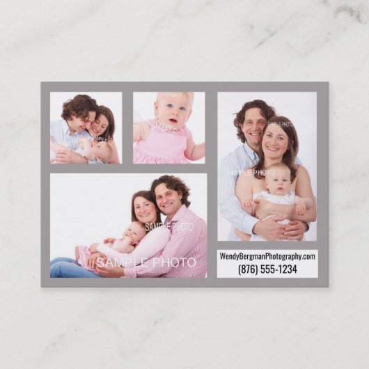 Eenvoudige Design Photography Afbeelding Contact C Visitekaartje (Voorkant)