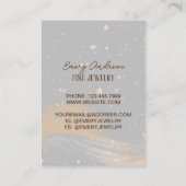 Eenvoudige Designer Sieraden Ketting Holder Displa Visitekaartje (Achterkant)