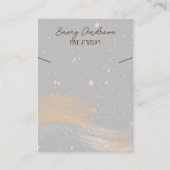 Eenvoudige Designer Sieraden Ketting Holder Displa Visitekaartje (Voorkant)