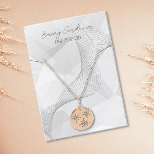 Eenvoudige Designer Sieraden Ketting Holder Displa Visitekaartje