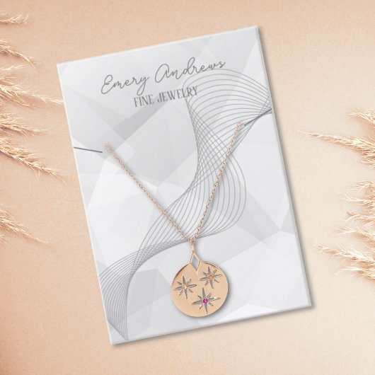 Eenvoudige Designer Sieraden Ketting Holder Displa Visitekaartje