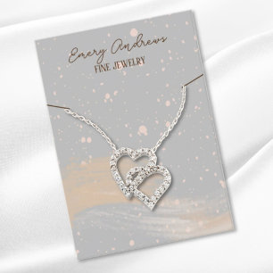 Eenvoudige Designer Sieraden Ketting Holder Displa Visitekaartje