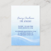 Eenvoudige Designer Sieraden Ketting Holder Displa Visitekaartje (Achterkant)