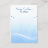 Eenvoudige Designer Sieraden Ketting Holder Displa Visitekaartje (Voorkant)